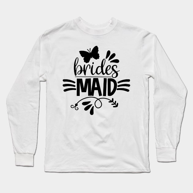 Wedding Bridal Party Gift Long Sleeve T-Shirt by RRDESIGN